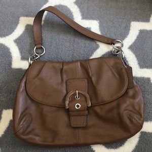 COACH buckle shoulder bag
